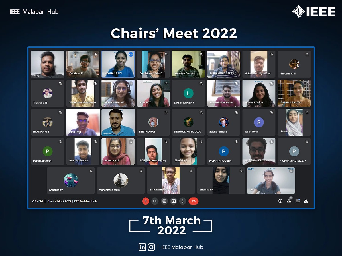 IEEE Malabar Hub Chair’s Meet 2022